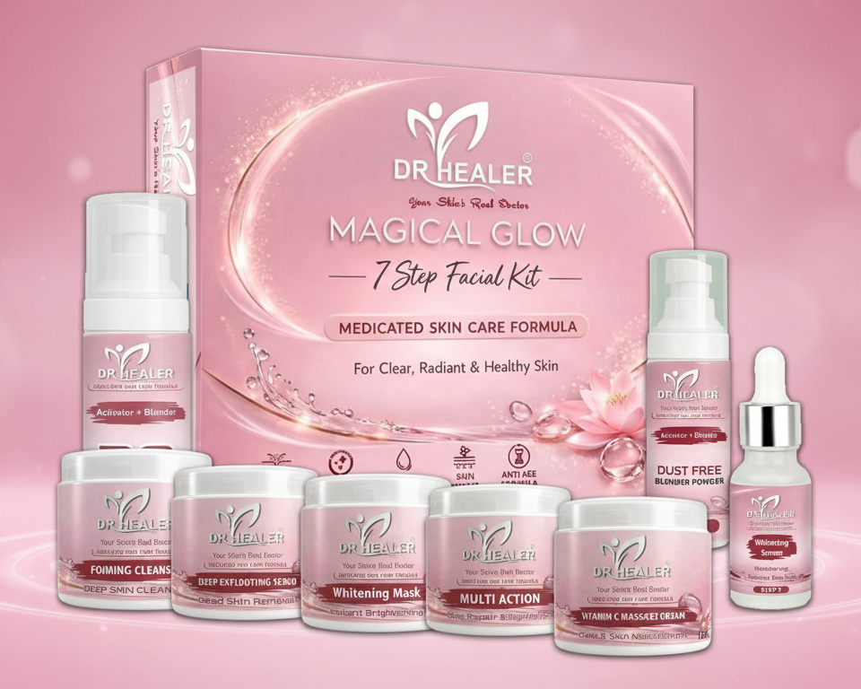 Dr Healer Magical 7 Step Facial Kit & Free Skin polish